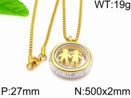 Stainless Steel Stone Necklace