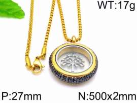 Stainless Steel Stone Necklace