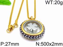Stainless Steel Stone Necklace