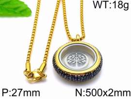 Stainless Steel Stone Necklace
