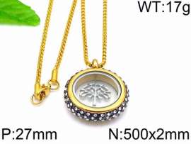 Stainless Steel Stone Necklace