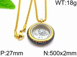 Stainless Steel Stone Necklace