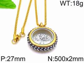 Stainless Steel Stone Necklace