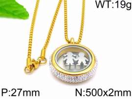 Stainless Steel Stone Necklace