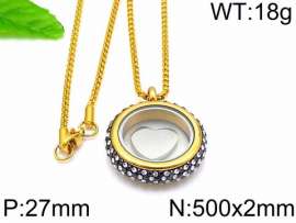 Stainless Steel Stone Necklace