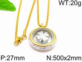 Stainless Steel Stone Necklace