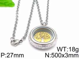 Stainless Steel Stone Necklace