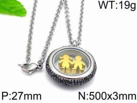 Stainless Steel Stone Necklace