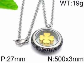 Stainless Steel Stone Necklace