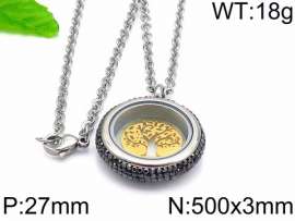 Stainless Steel Stone Necklace
