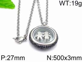 Stainless Steel Stone Necklace