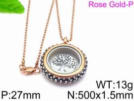 Stainless Steel Stone Necklace