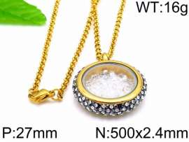 Stainless Steel Stone Necklace