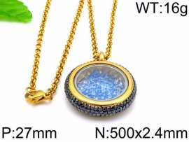 Stainless Steel Stone Necklace