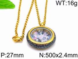 Stainless Steel Stone Necklace