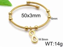 Stainless Steel Gold-plating Bangle