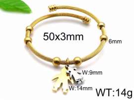 Stainless Steel Gold-plating Bangle