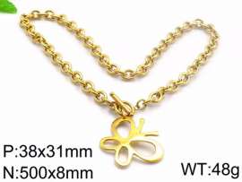 SS Gold-Plating Necklace