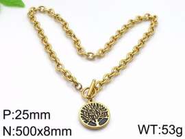 SS Gold-Plating Necklace