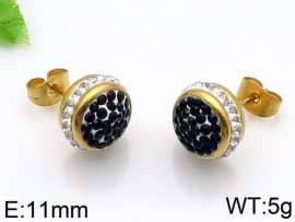 Stainless Steel Stone&Crystal Earring