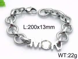 Stainless Steel Stone Bracelet