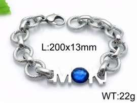 Stainless Steel Stone Bracelet