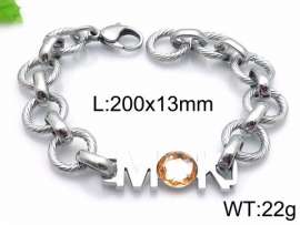 Stainless Steel Stone Bracelet