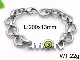 Stainless Steel Stone Bracelet