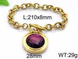 Stainless Steel Stone Bracelet