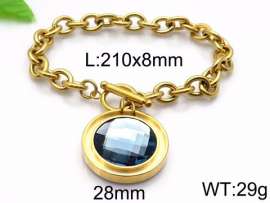 Stainless Steel Stone Bracelet