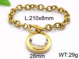 Stainless Steel Stone Bracelet