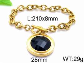 Stainless Steel Stone Bracelet