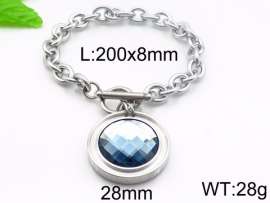 Stainless Steel Stone Bracelet