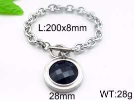 Stainless Steel Stone Bracelet