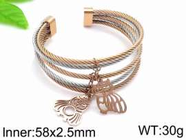 Stainless Steel Rose Gold-plating Bangle