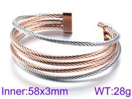 Stainless Steel Rose Gold-plating Bangle