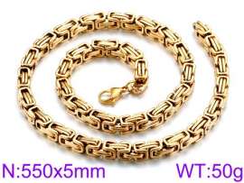 SS Gold-Plating Necklace