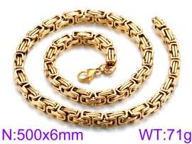 SS Gold-Plating Necklace