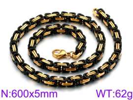 Stainless Steel Black-plating Necklace