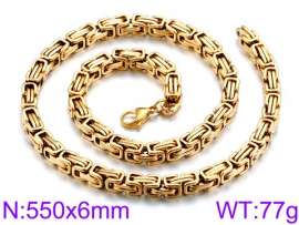 SS Gold-Plating Necklace