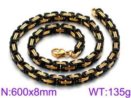 Stainless Steel Black-plating Necklace