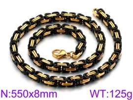 Stainless Steel Black-plating Necklace