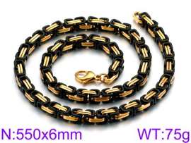 Stainless Steel Black-plating Necklace