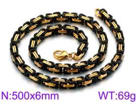 Stainless Steel Black-plating Necklace