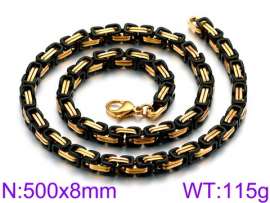 Stainless Steel Black-plating Necklace