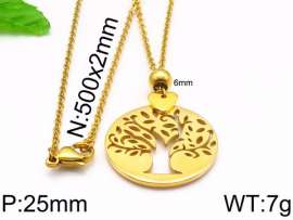 SS Gold-Plating Necklace