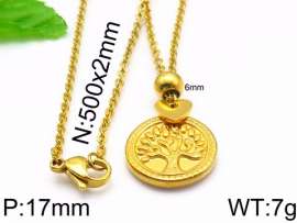 SS Gold-Plating Necklace