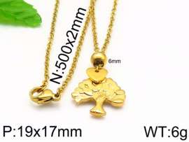 SS Gold-Plating Necklace