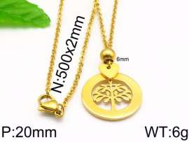 SS Gold-Plating Necklace