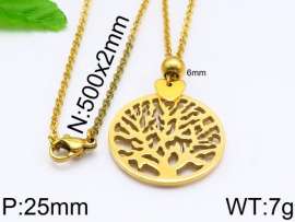 SS Gold-Plating Necklace